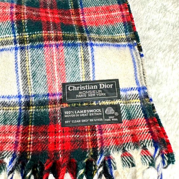 Christian Dior Monsieur Scarf 100% Lambswool. NICE! GREAT GIFT ITEM! - Picture 5 of 6